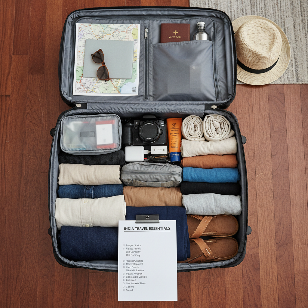 Essential packing list for India travel