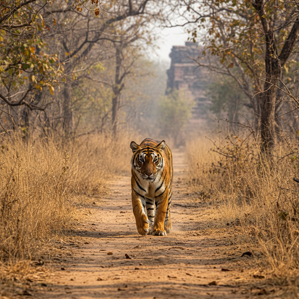 Bengal tiger India wildlife safari national park